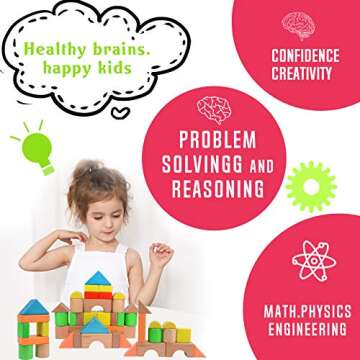 Large Wooden Building Blocks Set for Creative Play