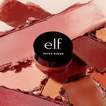 e.l.f. Putty Blush, Creamy & High-Pigment Formula For A Natural Glow, Delivers A Semi-Matte & Powder Finish, Vegan & Cruelty-Free, Fiji
