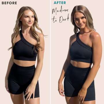 Self Tanner Tanning Mousse Kit - USA Made with Natural & Organic Ingredients, Self Tanner Mousse and...