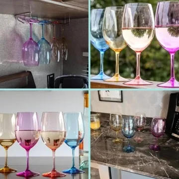 Unbreakable Colored Wine Glasses Perfect for Indoor and Outdoor