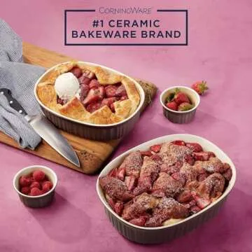 CorningWare 10-Piece Stoneware Bakeware Set with Lids