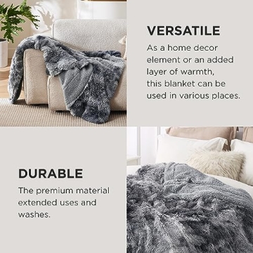 Bedsure Fluffy Throw Blanket - Cozy & Stylish Gift