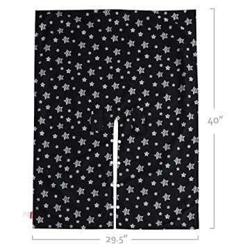 Baby Car Seat Cover for Babies, Opening Black Star Minky Carseat Canopy for Boys Girls, Multiuse Cover for Infant Carseat/Baby Carrier/Stroller/Nursing Breastfeeding/Newborn Shower Gift