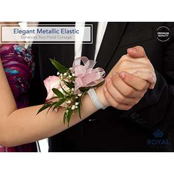 Elastic Corsage Wristlets for Weddings and Events - Set of 20