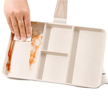 Zerodis Nonstick 4 Section Divided Pan for Healthy Meals