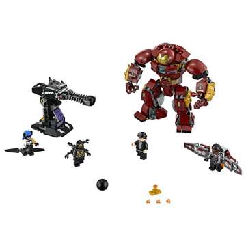 LEGO Marvel Super Heroes Avengers: Infinity War The Hulkbuster Smash-Up 76104 Building Kit features Proxima Midnight, Outrider, and Bruce Banner figures (375 Pieces)