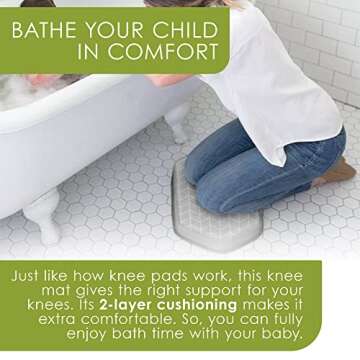 Comfortable Non-Slip Bath Kneeler Pad Perfect for Parents