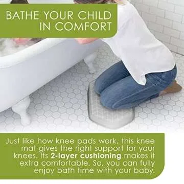 Comfortable Non-Slip Bath Kneeler Pad Perfect for Parents