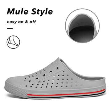 SAGUARO Quick Drying Anti-Slip Garden Clogs