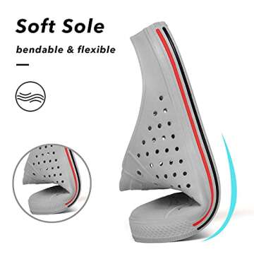 SAGUARO Quick Drying Anti-Slip Garden Clogs