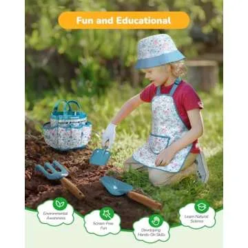 Kids Gardening Set for Toddlers - Fun 9-Piece Kit