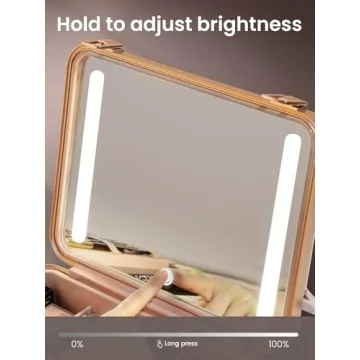 ROWNYEON Light Up Travel Makeup Case for Beauty Lovers