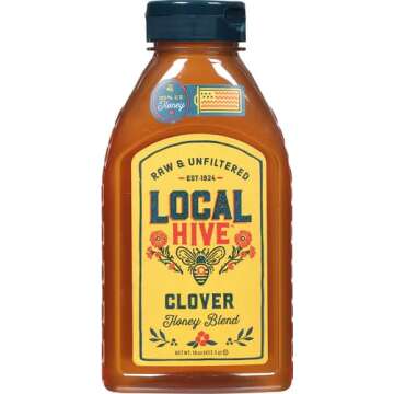 Local Hive Clover Raw Unfiltered Honey - Pure US Honey