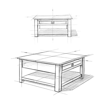 SIMPLIHOME Monroe 38" Rustic Coffee Table in Acacia Wood