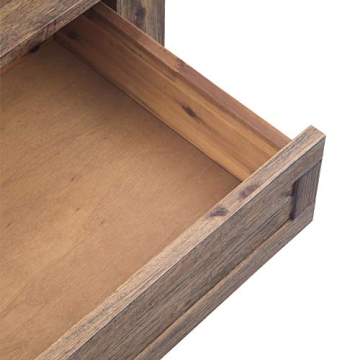 SIMPLIHOME Monroe 38" Rustic Coffee Table in Acacia Wood