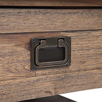 SIMPLIHOME Monroe 38" Rustic Coffee Table in Acacia Wood