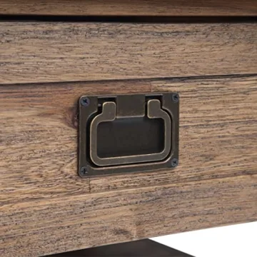 SIMPLIHOME Monroe 38" Rustic Coffee Table in Acacia Wood