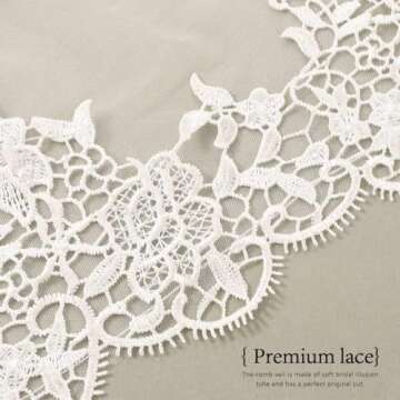 Elegant Unsutuo Lace Bride Wedding Veil for Your Big Day