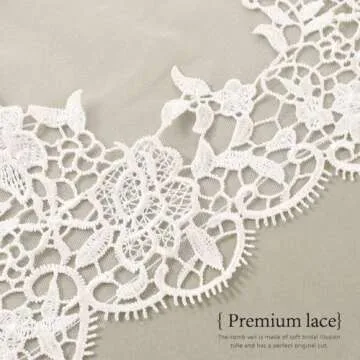 Elegant Unsutuo Lace Bride Wedding Veil for Your Big Day