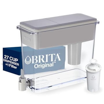 Brita UltraMax Large Water Dispenser With Standard Filter, BPA-Free, Replaces 1,800 Plastic Water Bo...