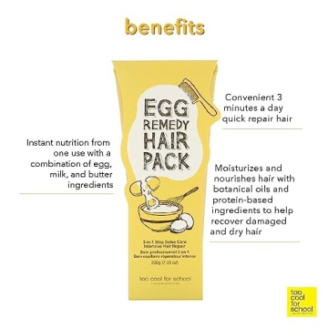 Too Cool For School Egg Remedy Hair Pack for Healthy Hair