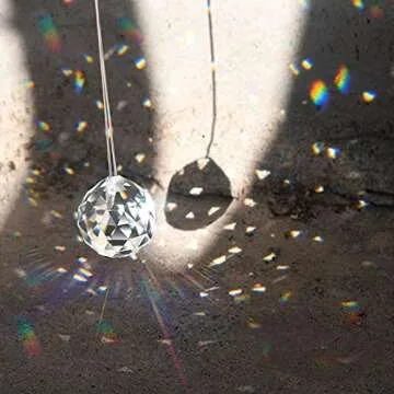 MerryNine 30mm/1.18" 15 Pack Crystal Ball Prism Sun Shine Catcher Rainbow Pendants Maker, Hanging Crystals Prisms for Windows, for Feng Shui, for Gift (Clear)