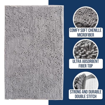 Super Absorbent Muddy Mat Non-Slip Quick Dry Microfiber Rug