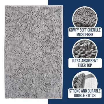 Super Absorbent Muddy Mat Non-Slip Quick Dry Microfiber Rug