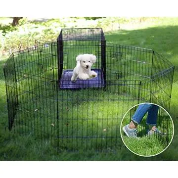 Artmeer Foldable Pet Playpen for Small Animals Indoor Outdoor