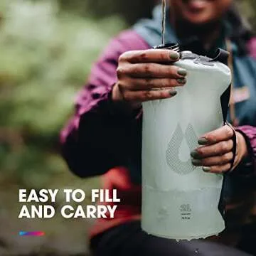 Collapsible Camping Water Storage (2L, 3L, 4L, 6L, 10L) - BPA & PVC Free, Hydration Reservoir Bag, Leak Proof