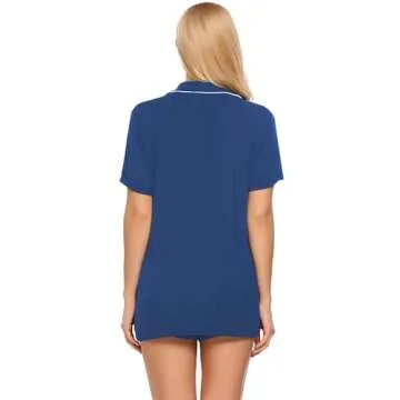 Ekouaer Short Sleeve Pajamas Set for Women - Soft and Stylish