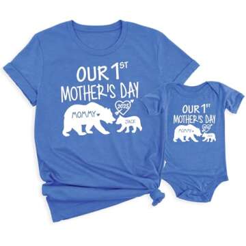 Matching Mother and Baby Shirts for First Mother's Day
