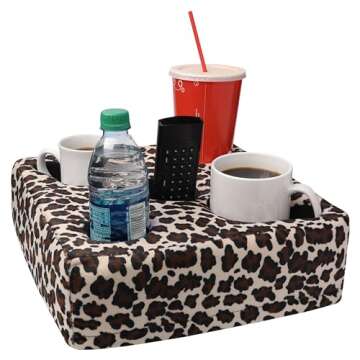 The Original Cup Cozy Pillow Gray-As Seen on TV-The World's Best Couch/Bed/Car Cup Holder for Drinks...