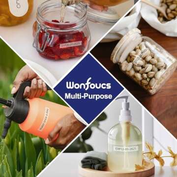 Label Maker Clear Tape Replacement for Dymo Label Maker Refills Clear 1/2'' x 13', Compatible with D...