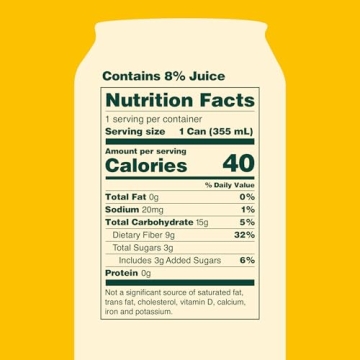 OLIPOP Ginger Lemon Soda - Refreshing and Healthy Sparkling Drink