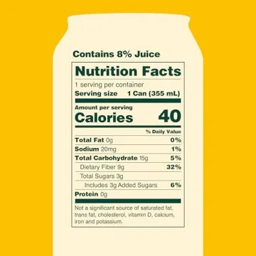 OLIPOP Ginger Lemon Soda - Refreshing and Healthy Sparkling Drink