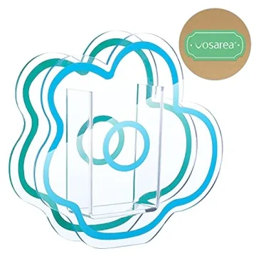 Blue Acrylic Cloud Vase for Elegant Decor and Organization