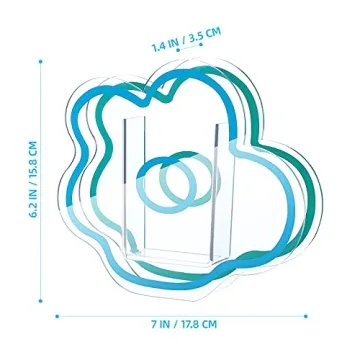 Blue Acrylic Cloud Vase for Elegant Decor and Organization