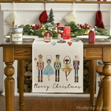 Nutcracker Themed Table Runner for Christmas Decor