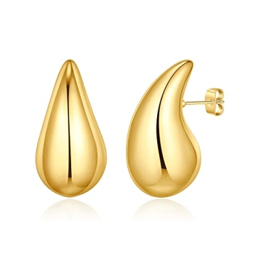 Gold Teardrop Earrings for Stylish Comfort and Elegance