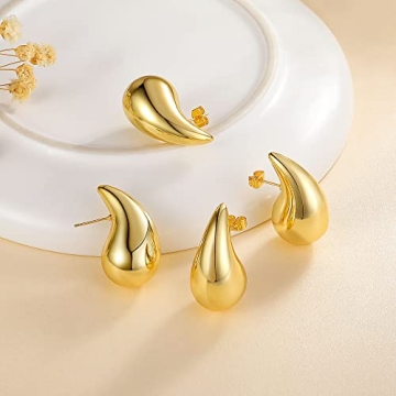 Gold Teardrop Earrings for Stylish Comfort and Elegance