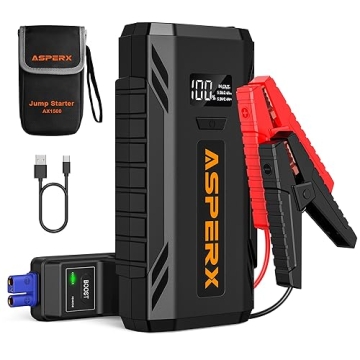 Powerful ASPERX 2000A Portable Car Jump Starter - Your Emergency Lifesaver!