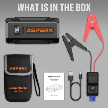 ASPERX 2000A Car Jump Starter for Gas and Diesel Engines