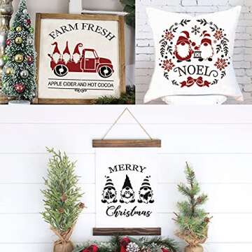 RINOLY Christmas Stencils for DIY Crafts and Decorations