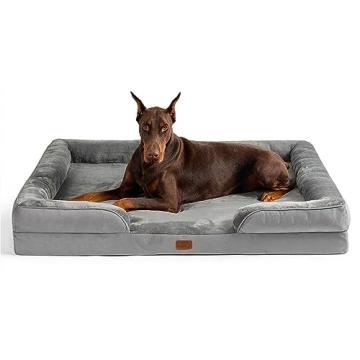 Bedsure XXL Orthopedic Dog Bed - Washable Great Dane Dog Sofa Beds for Giant Dogs, Supportive Foam P...