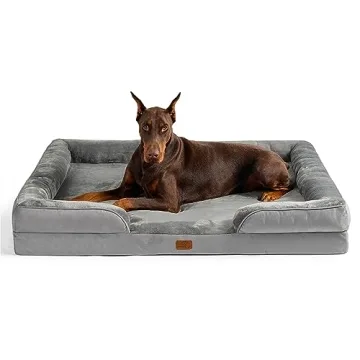 Bedsure XXL Orthopedic Dog Bed - Washable Great Dane Dog Sofa Beds for Giant Dogs, Supportive Foam P...