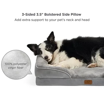 Comfortable Bedsure Orthopedic Dog Bed for Large Dogs