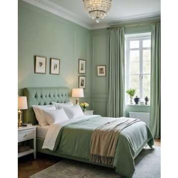 Dimoon 118''x17.7'' Green Peel and Stick Wallpaper Contact Paper Modern Self Adhesive Wall Paper Removable Renter Friendly Textured Solid Color Shelf Cabinet Vinyl Roll (118''x17.7'',Light Green)