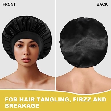 2Pcs Satin Bonnet for Sleeping by SELALU for Hair Care