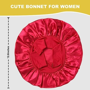 2Pcs Satin Bonnet for Sleeping by SELALU for Hair Care
